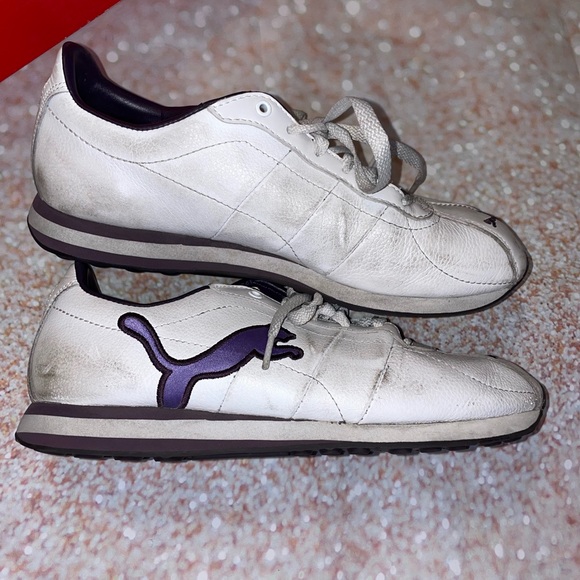 Women’s used Puma Turin white/purple size 8 - Picture 8 of 8